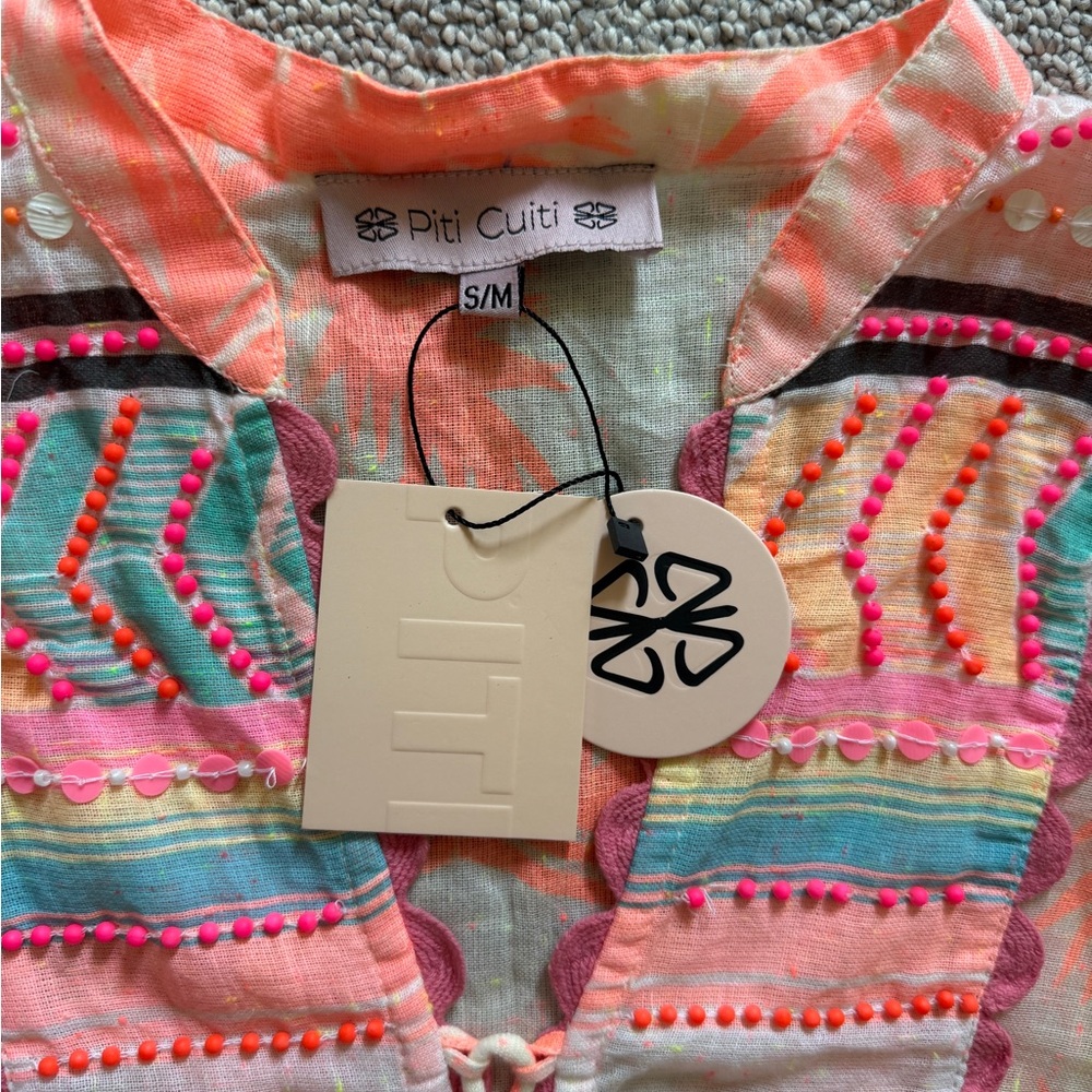 NWT Piti Cuiti Colorful Boho Two-Piece Set - Picture 2 of 4